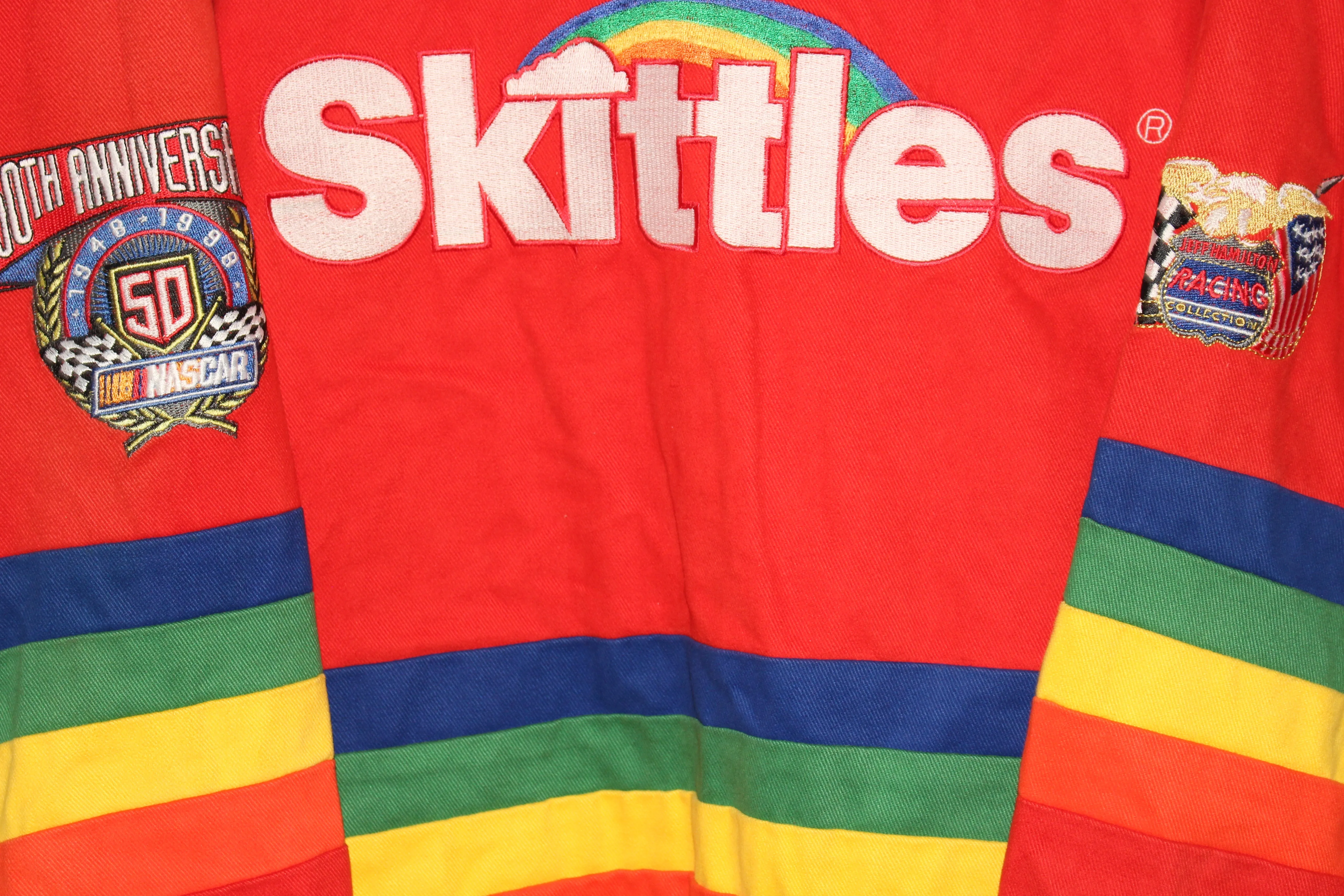 Rare Skittles Racing NASCAR Jeff Hamilton Jacket (L)