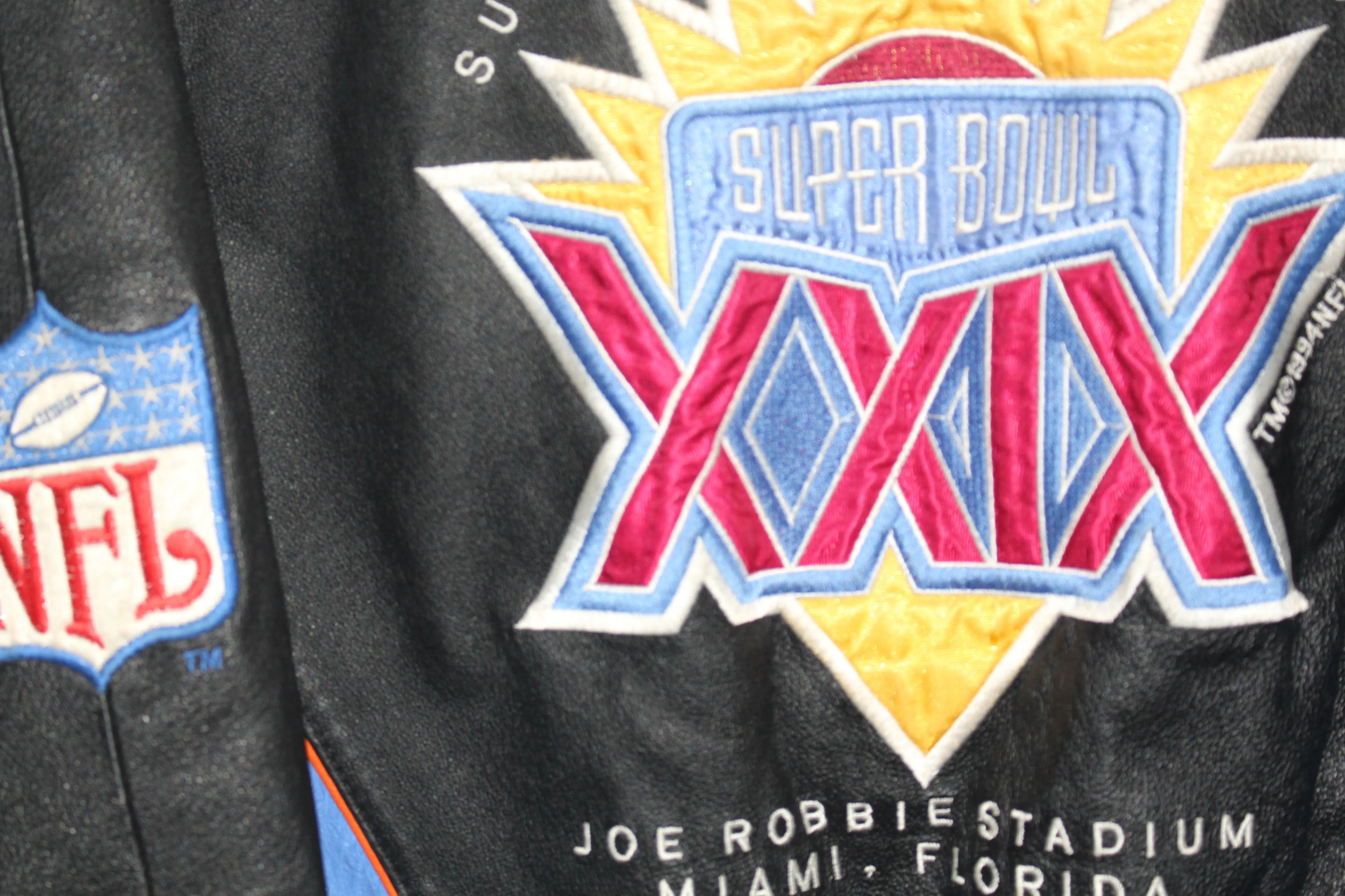 Rare Super Bowl XXIX 1995 Pro Player Leather Jacket (M)