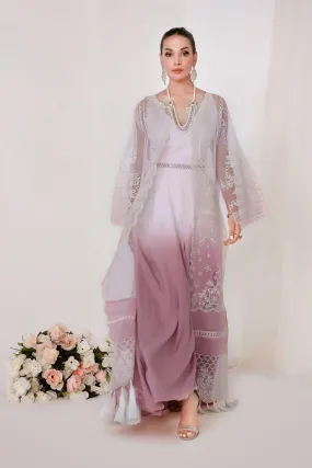 Reema Ahsan - GINA - Organza  - Pearl rose  - 2 Piece