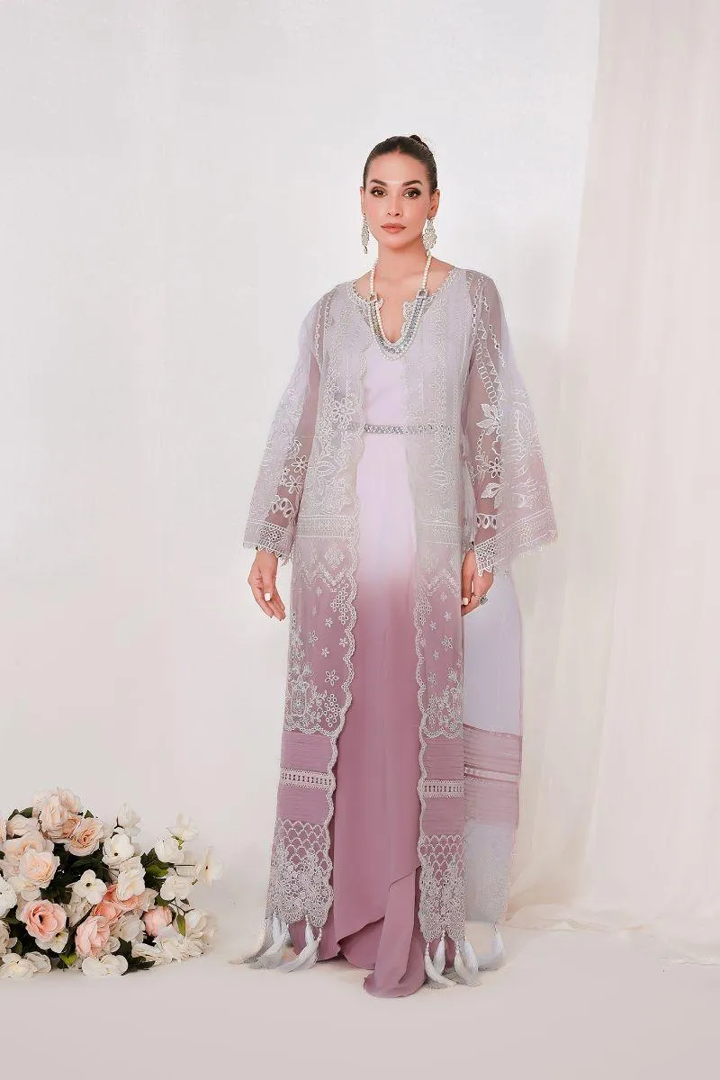 Reema Ahsan - GINA - Organza  - Pearl rose  - 2 Piece