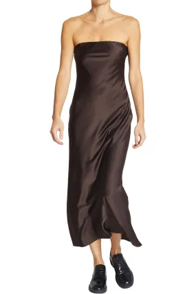 Saint Art Chase Strapless Dress in Chestnut