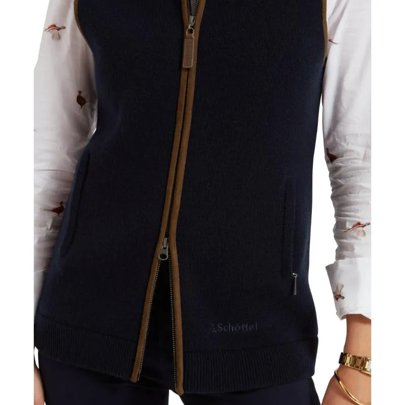 Schoffel Orkney Merino Ladies Gilet - Navy