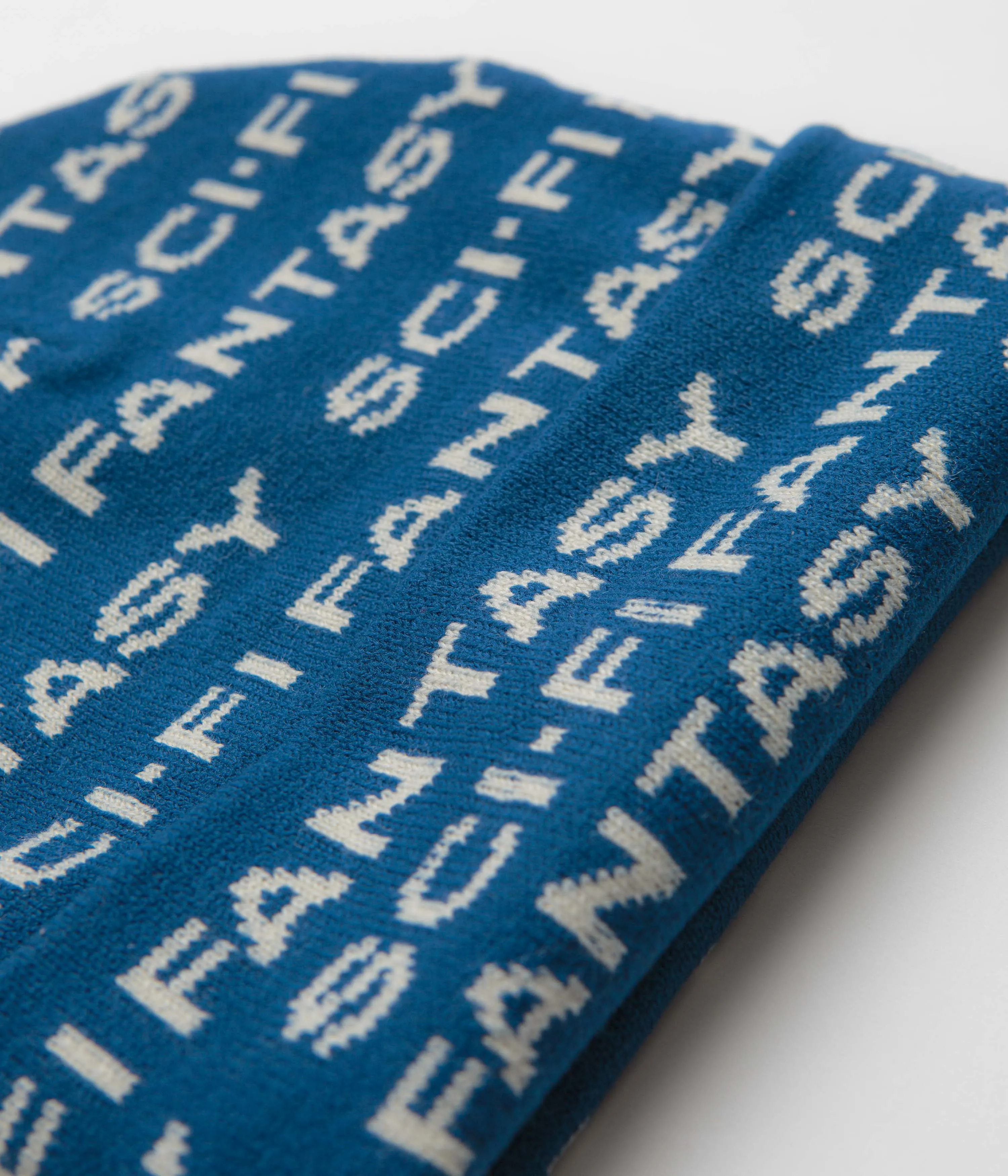 Sci-Fi Fantasy Repeat Logo Beanie - Blue