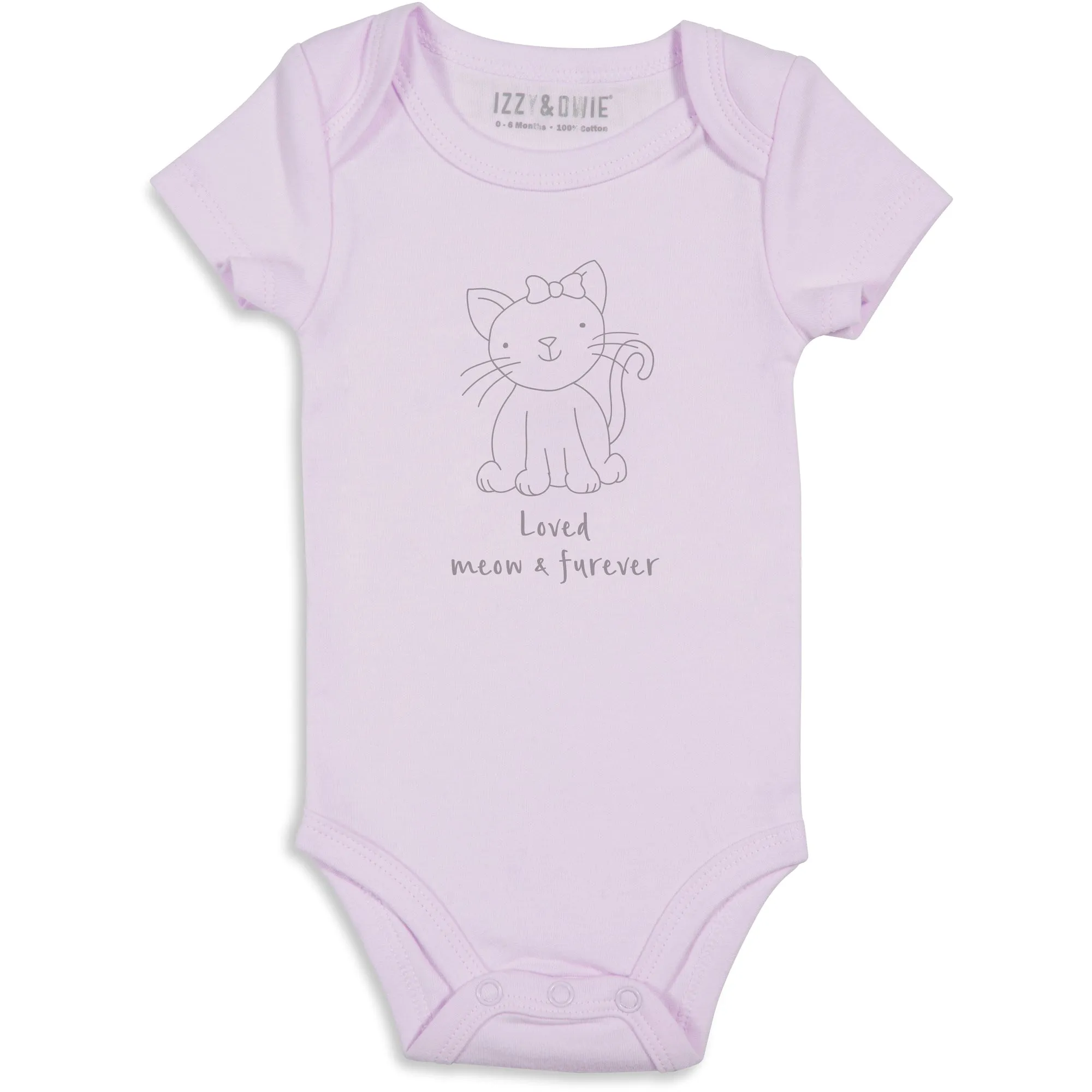 Soft Lavender Kitty Onesie