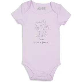 Soft Lavender Kitty Onesie