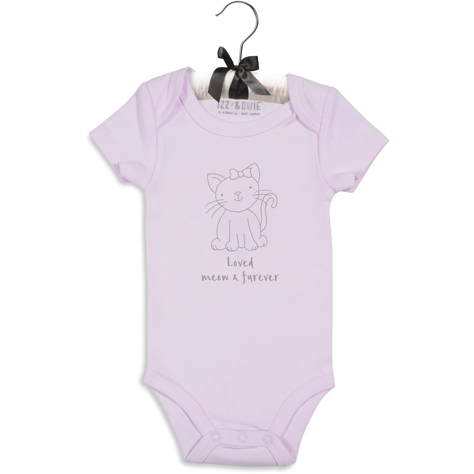 Soft Lavender Kitty Onesie