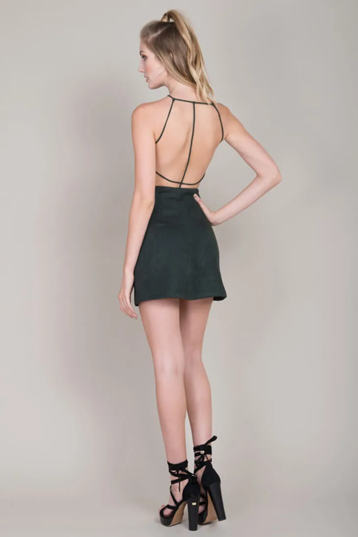 Tasia Bodycon Cocktail Dress Forest Green