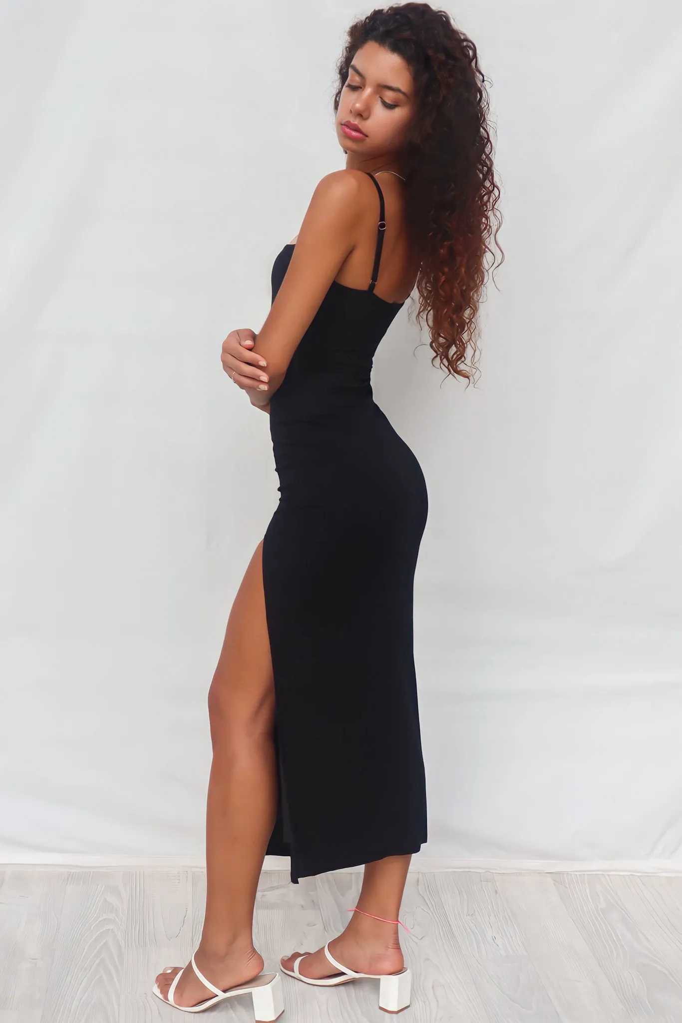 Tereeka Midi Dress - Black