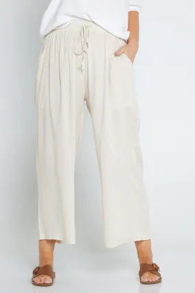 Thalia Linen Pants - Flax