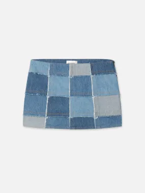 The 70's Patchwork Mini Skirt -- Road Trip