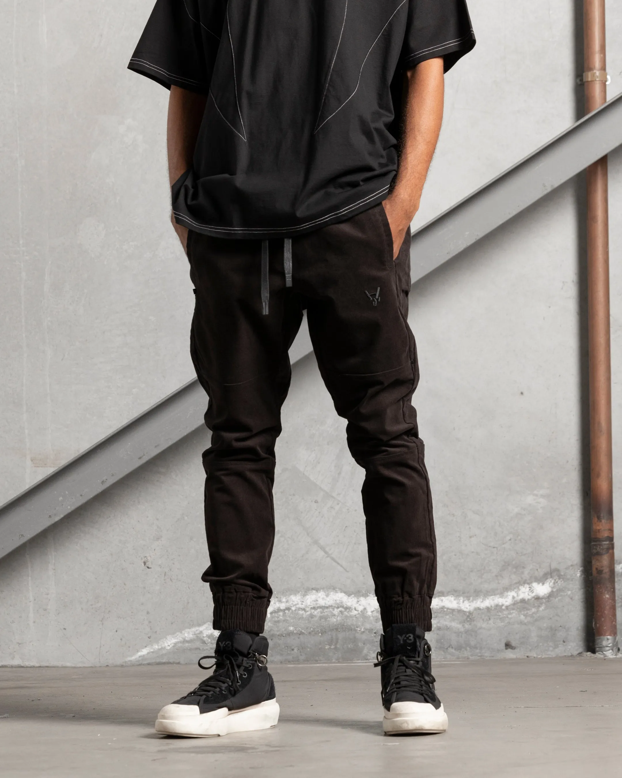 The Anti Order Suburbian Corduroy Jogger Black