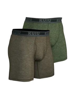 ULTRA Merino Boxer Brief 2-Pack | Ash-Verde Green