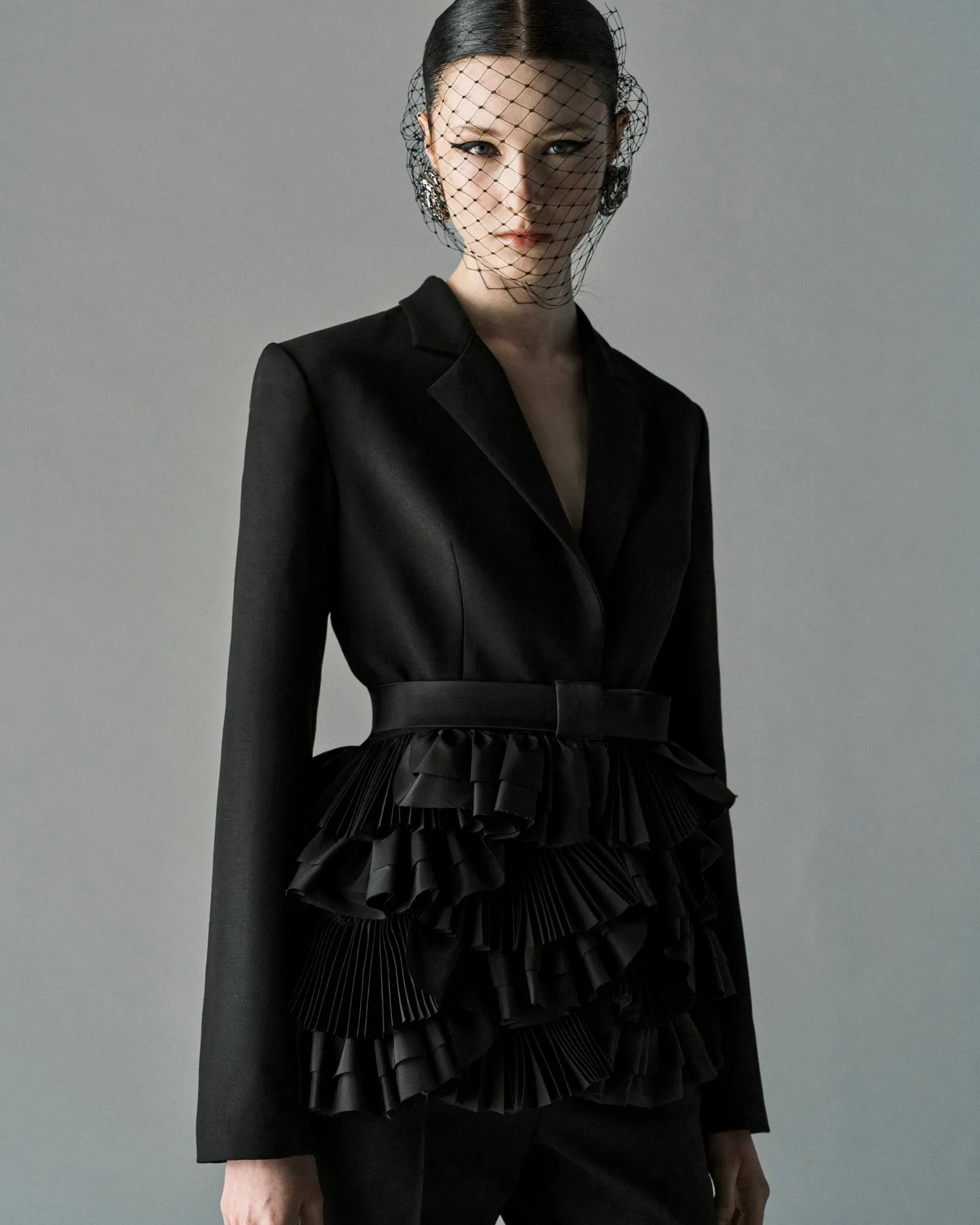 VINCENT JACKET BLACK TAILORING TAFFETA