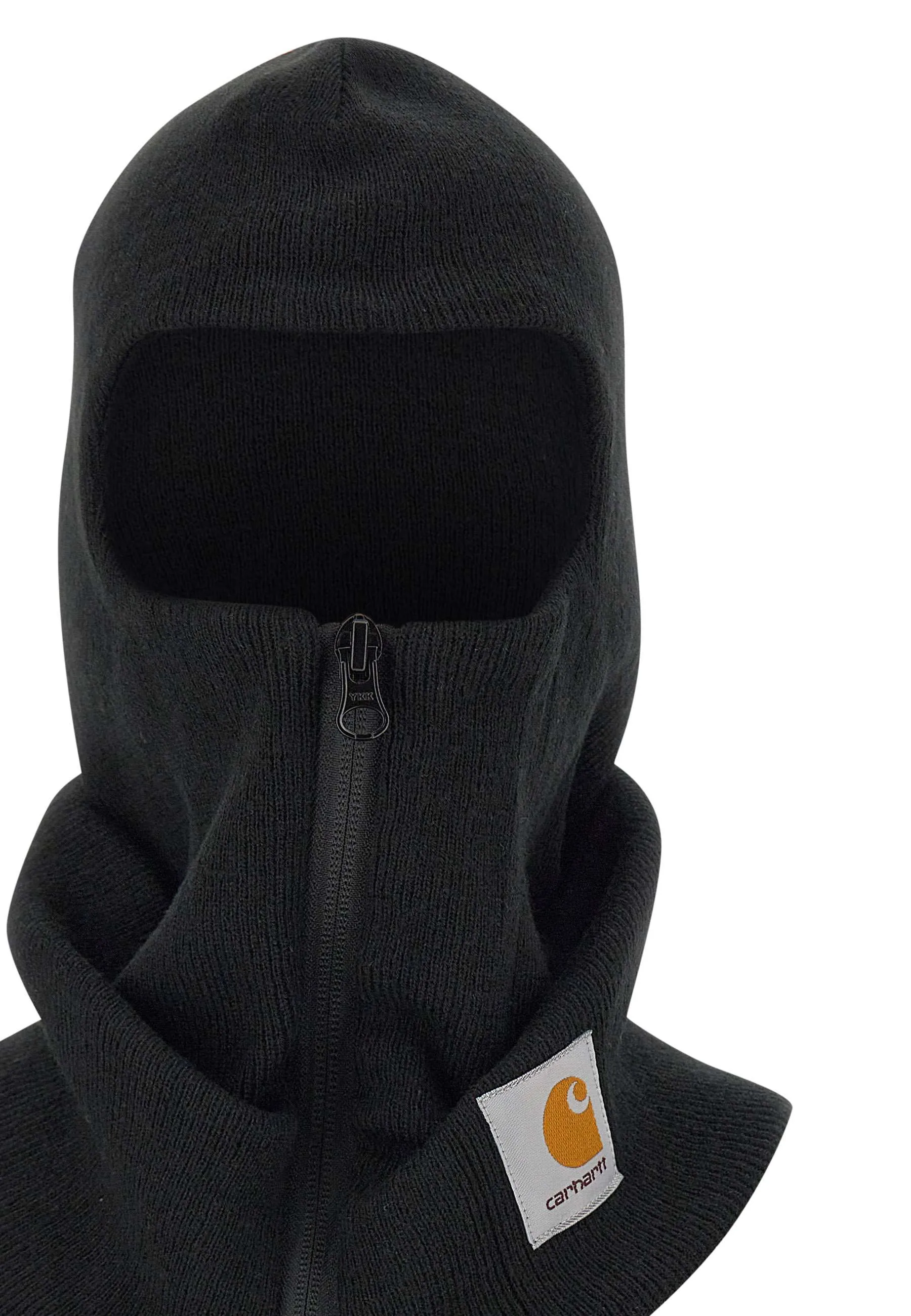 Zip Mask Balaclava Black Recycled Polyester